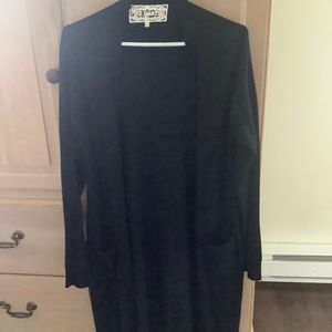 Pink martini black cardigan